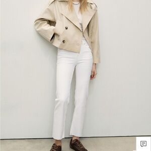 Mango White Sienna Jeans